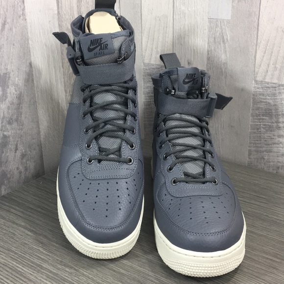 Nike SF AF1 MID dark grey/dark grey-light bone - Picture 3 of 8